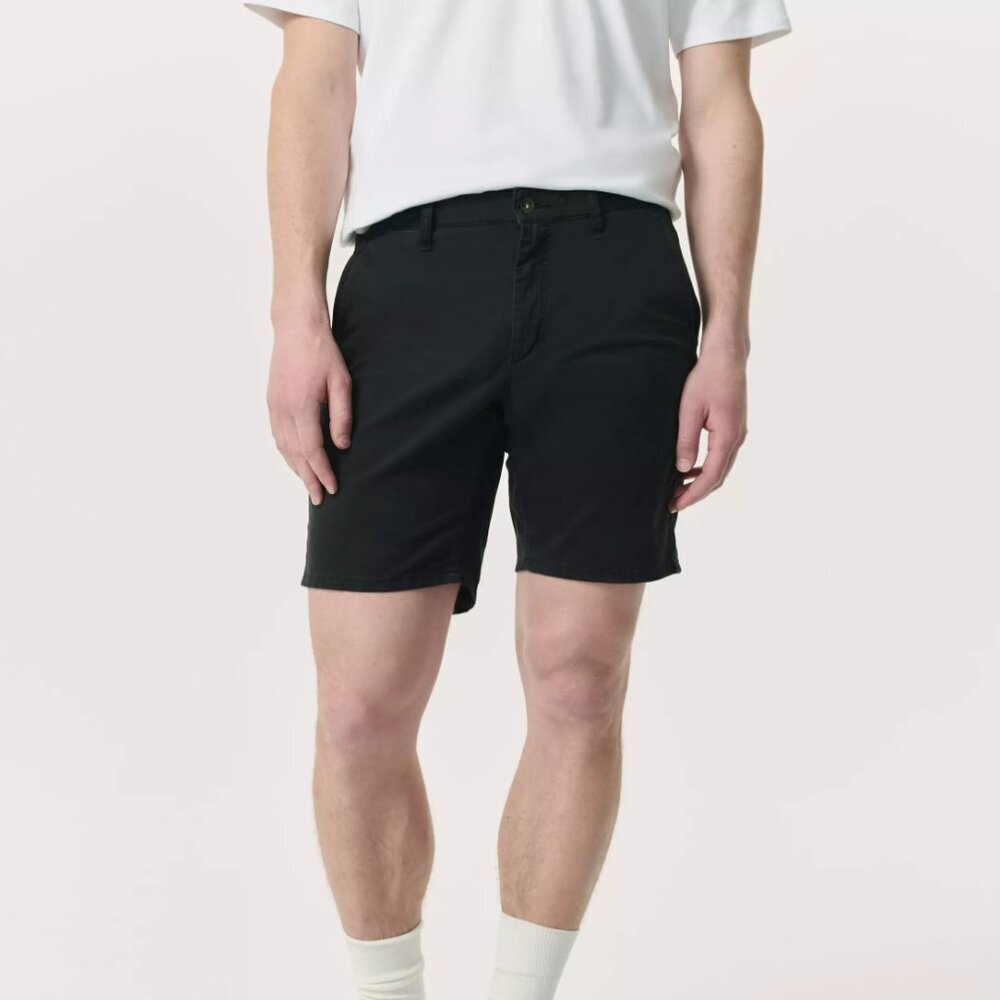 Rag & Bone Organic Cotton Slim Fit Shorts Charcoal Black Color 'Kent' Size 31